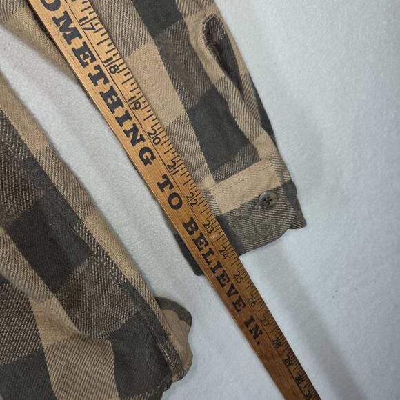 St Johns Bay Shacket Shirt Mens XXLT Flannel Button Up Workwear Heavyweight - Picture 5 of 12